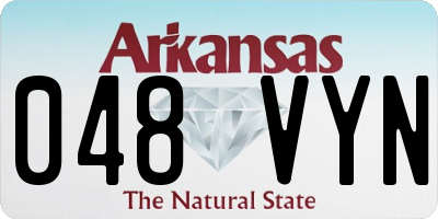 AR license plate 048VYN