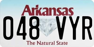 AR license plate 048VYR