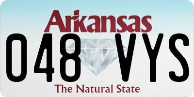 AR license plate 048VYS