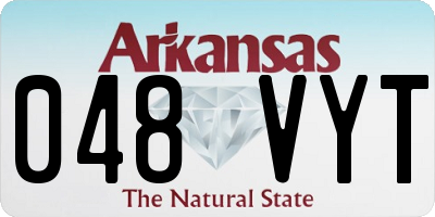 AR license plate 048VYT