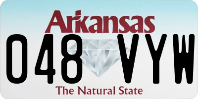 AR license plate 048VYW