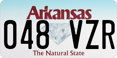 AR license plate 048VZR