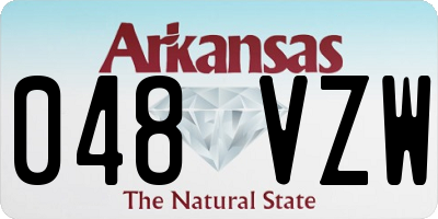 AR license plate 048VZW
