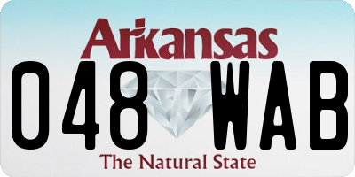 AR license plate 048WAB