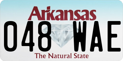AR license plate 048WAE