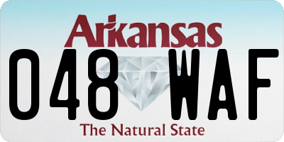 AR license plate 048WAF