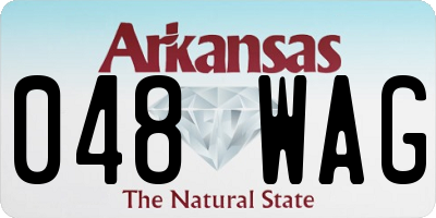 AR license plate 048WAG