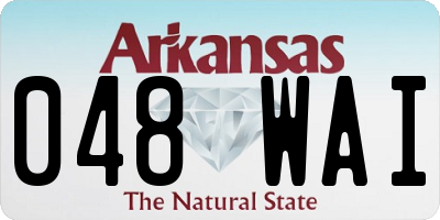AR license plate 048WAI