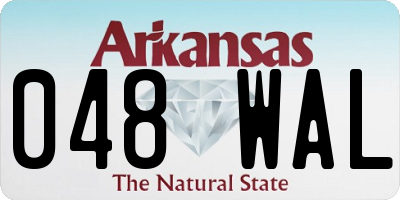 AR license plate 048WAL