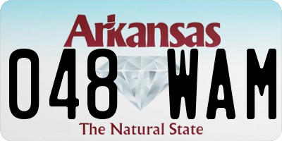 AR license plate 048WAM