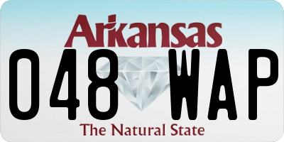 AR license plate 048WAP