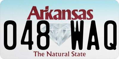 AR license plate 048WAQ