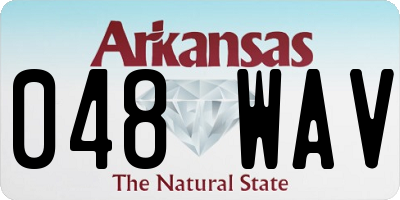 AR license plate 048WAV