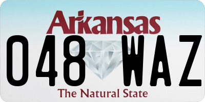 AR license plate 048WAZ