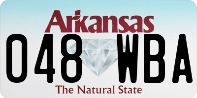 AR license plate 048WBA