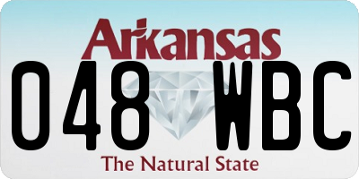 AR license plate 048WBC
