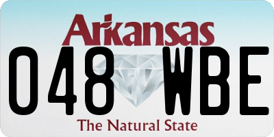AR license plate 048WBE