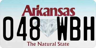 AR license plate 048WBH