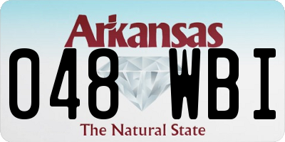 AR license plate 048WBI