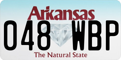 AR license plate 048WBP
