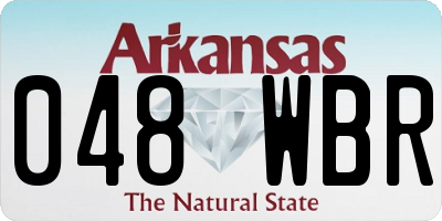 AR license plate 048WBR