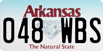 AR license plate 048WBS