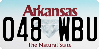 AR license plate 048WBU