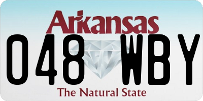 AR license plate 048WBY