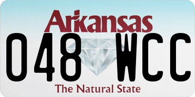AR license plate 048WCC