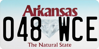 AR license plate 048WCE