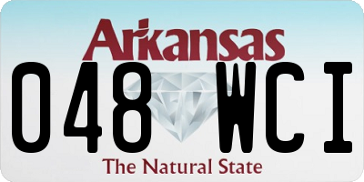 AR license plate 048WCI