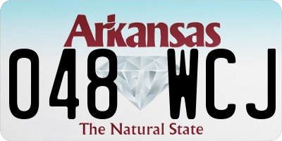 AR license plate 048WCJ