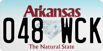 AR license plate 048WCK