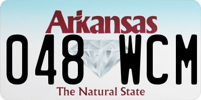 AR license plate 048WCM