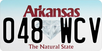 AR license plate 048WCV