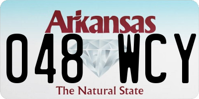 AR license plate 048WCY