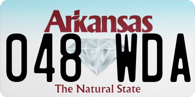AR license plate 048WDA