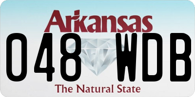 AR license plate 048WDB