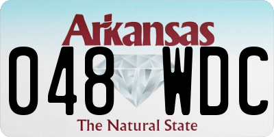 AR license plate 048WDC