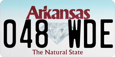 AR license plate 048WDE