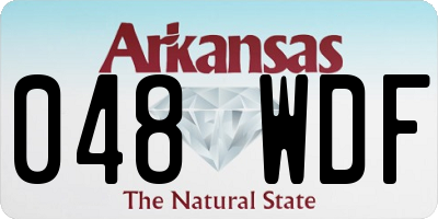 AR license plate 048WDF