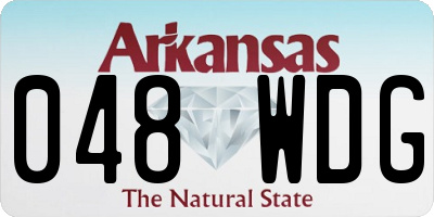 AR license plate 048WDG