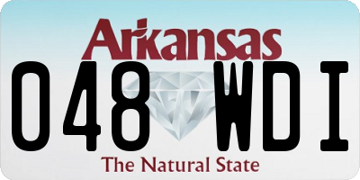 AR license plate 048WDI