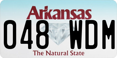 AR license plate 048WDM