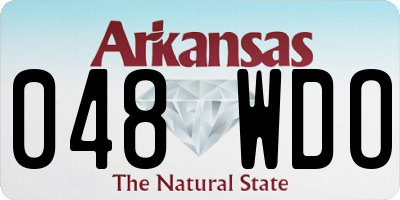 AR license plate 048WDO