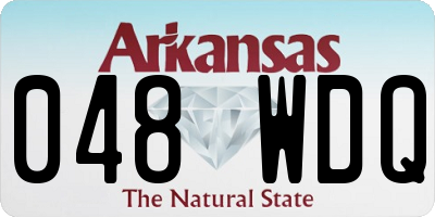 AR license plate 048WDQ