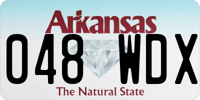 AR license plate 048WDX