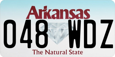 AR license plate 048WDZ