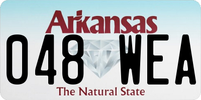 AR license plate 048WEA