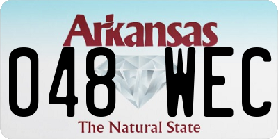 AR license plate 048WEC